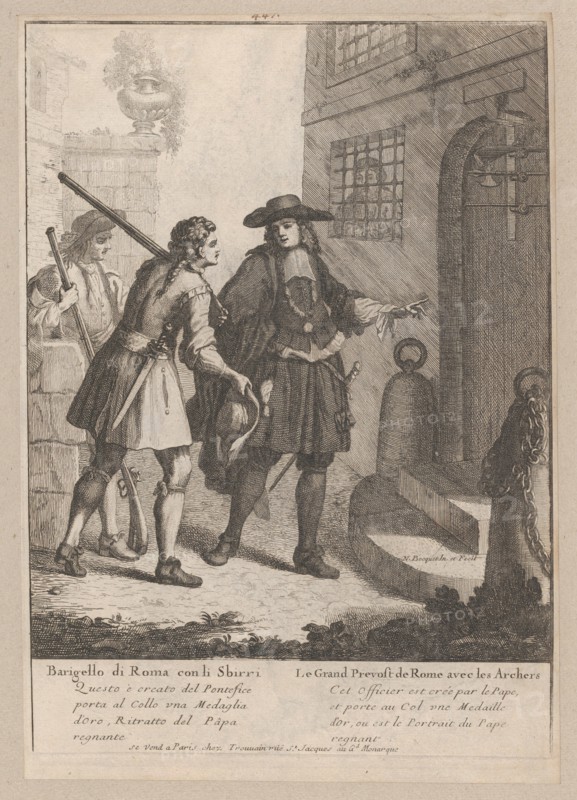 The Great Provost of Rome with his Archers, 1648-1700., 1648-1700. Creator: Nicholas Boucquet.