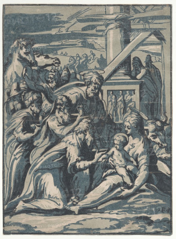 Adoration of the Magi, 1540-50., 1540-50. Creator: Niccolo Vicentino.