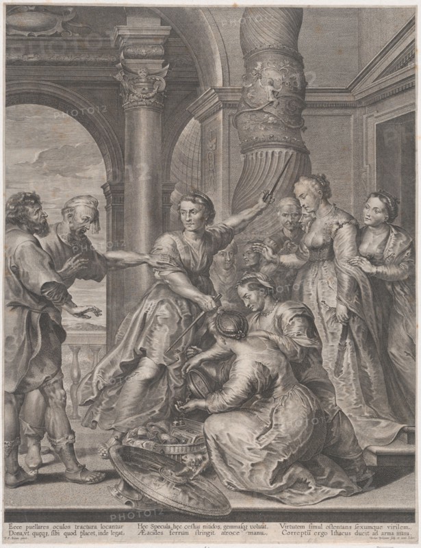 Achilles and the daughters of Lycomedes, ca. 1620-26., ca. 1620-26. Creator: Nicolaes Ryckmans.