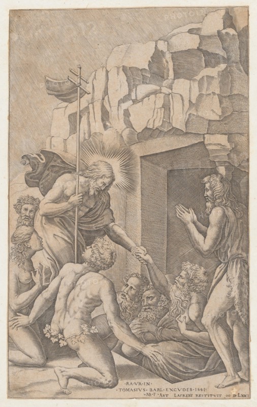 Christ in Limbo, after Raphael, 1541., 1541. Creator: Nicolas Beatrizet.