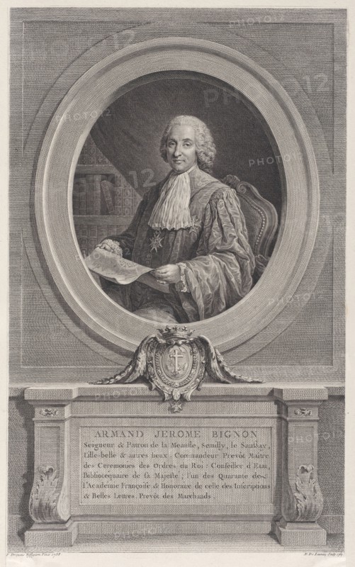 Portrait of Armand-Jérôme Bignon, 1769., 1769. Creator: Nicolas de Launay.
