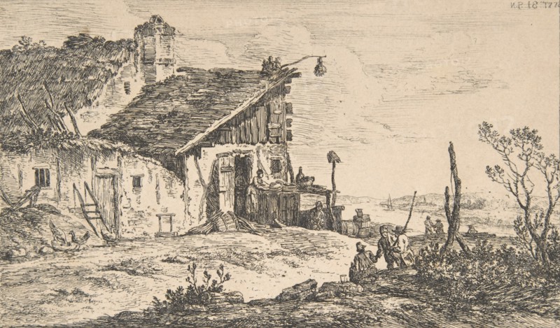Rustic Landscape, 1772., 1772. Creator: Nicolas Perignon.
