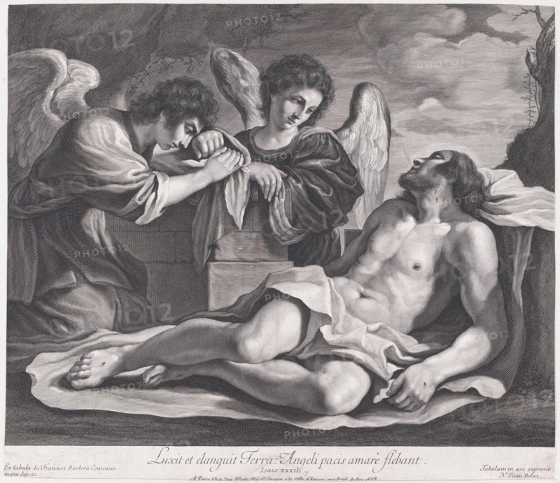 Angels Mourning over the Dead Christ, ca. 1690-1720., ca. 1690-1720. Creator: Nicolas Pitau.
