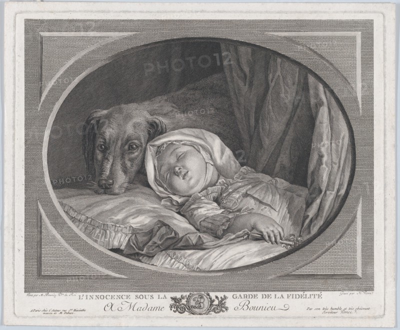 Innocence Guarded By Faithfulness, 1761-1831., 1761-1831. Creator: Nicolas Ponce.
