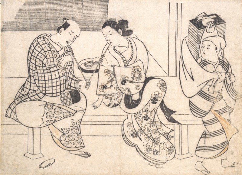 Amorous Couple, early 18th century., early 18th century. Creator: Okumura Masanobu.