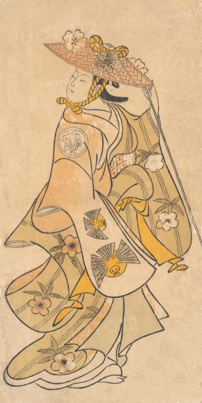 Actor Sanjo Kantaro (1697-1763) as a Woman, ca. 1730., ca. 1730. Creator: Okumura Toshinobu.