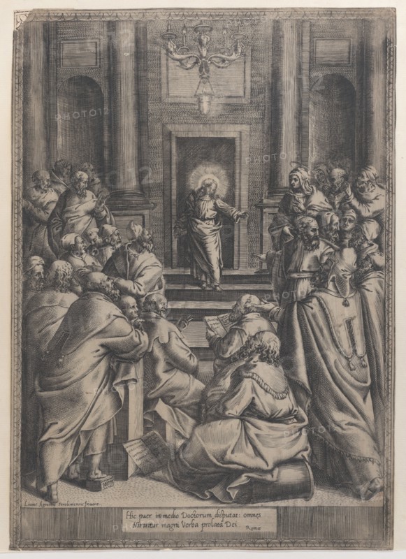 Christ Disputing in the Temple, 1568-77., 1568-77. Creator: Orazio de Sanctis.