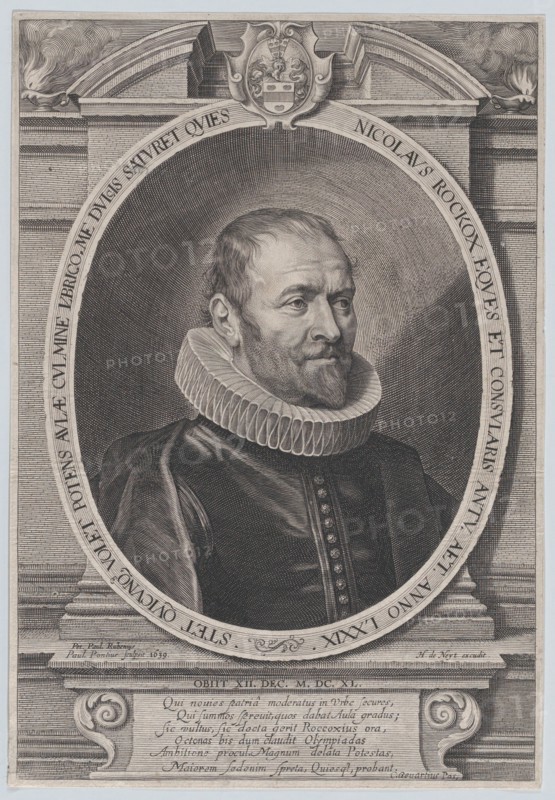 Portrait of Nicholaes Rockox, 1639., 1639. Creator: Paulus Pontius.
