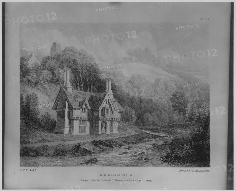 Rural Architecture, or a Series of Designs for Ornamental Cottages, 1823., 1823. Creators: James Duffield Harding, Charles Joseph Hullmandel.