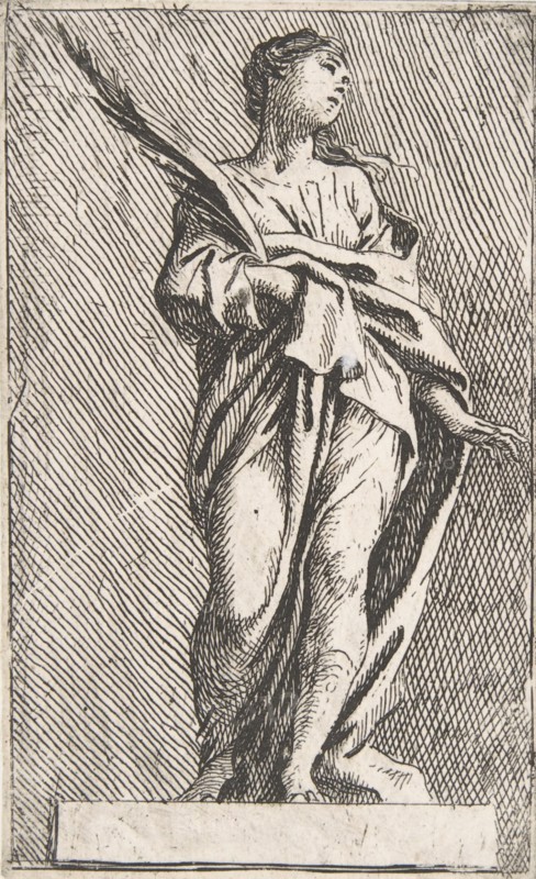 Standing Female Figure, ca. 1739-40., ca. 1739-40. Creator: Pierre Ignace Parrocel.