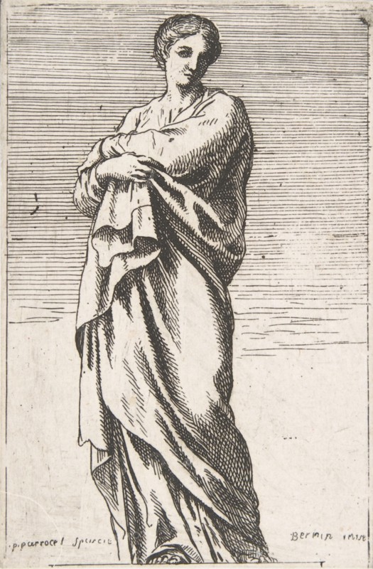 Standing Female Figure, ca. 1739-40., ca. 1739-40. Creator: Pierre Ignace Parrocel.