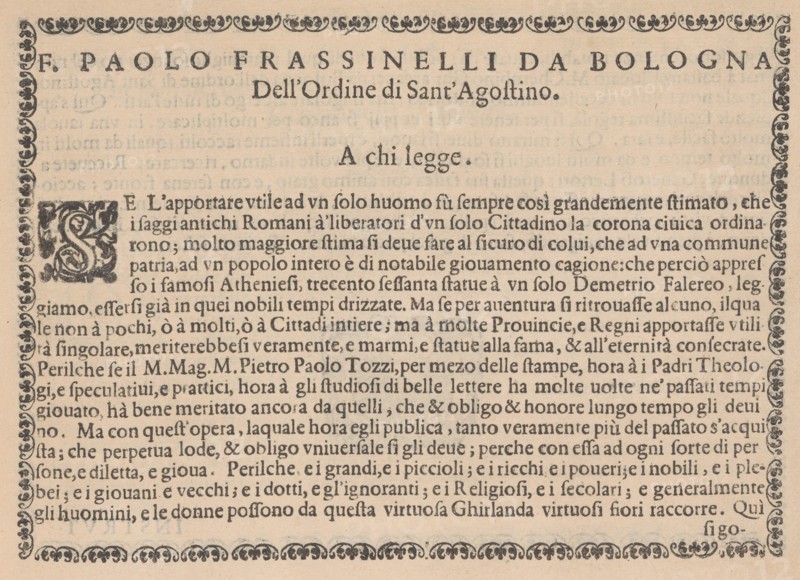 Ghirlanda: Di sei vaghi fiori scielti da piu famosi Giardini d'Italia, page 3 (..., October 1, 1604. Creator: Pietro Paulo Tozzi.