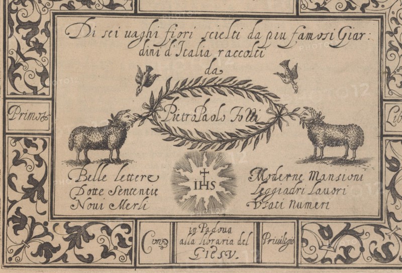 Ghirlanda: Di sei vaghi fiori scielti da piu famosi Giardini d'Italia, title pa..., October 1, 1604. Creators: Pietro Paulo Tozzi, Antonello Bertozzi, Sebastian Zanella.
