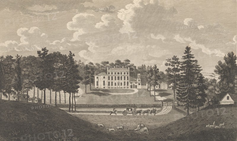 Bradborne, near Sevenoke, in the County of Kent, from Edward Hasted's, The History and ..., 1777-90. Creator: Richard Bernard Godfrey.