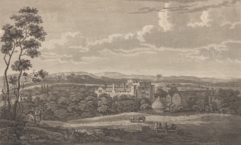 Hever Castle in the County of Kent, from Edward Hasted's, The History and Topographical..., 1777-90. Creator: Richard Bernard Godfrey.