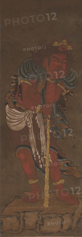 Attendant of Fudo Myoo, 14th century. Creators: Ryushu Shutaku, Unknown.