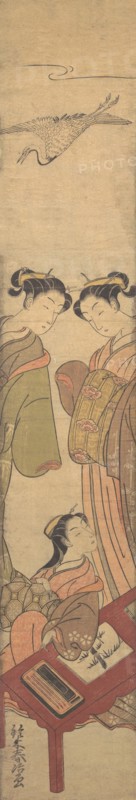 Three Beauties, ca. 1770., ca. 1770. Creator: Suzuki Haruji.