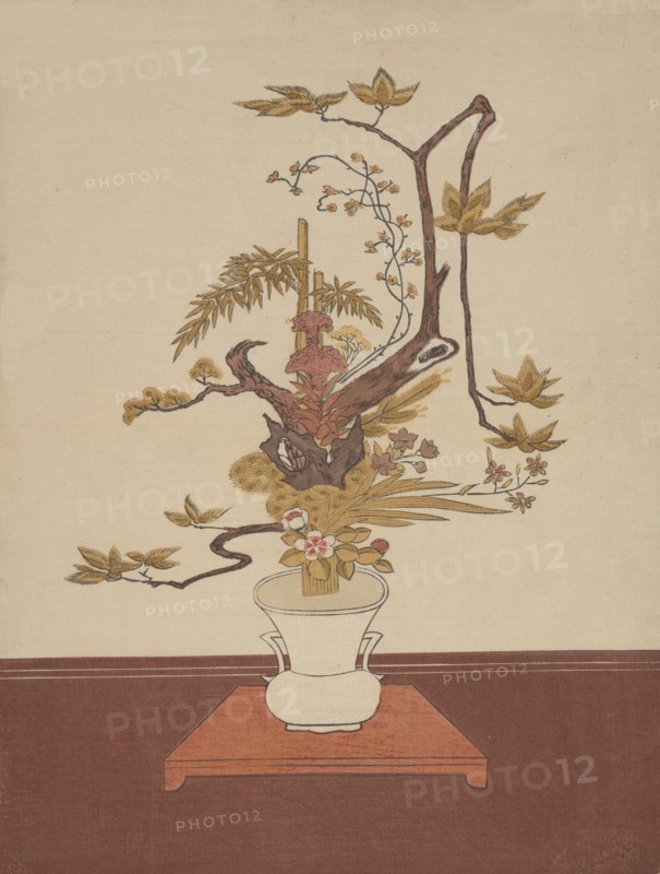 Ike Bana (Flower Arrangement) in the Ike-no-bo Style, probably 1765., probably 1765. Creator: Suzuki Harunobu.