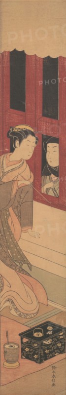 The Man Outside, ca. 1770., ca. 1770. Creator: Suzuki Harunobu.