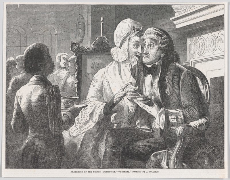 Scandal, from "Illustrated London News", February 15, 1851., February 15, 1851. Creator: Thomas Heaviside.