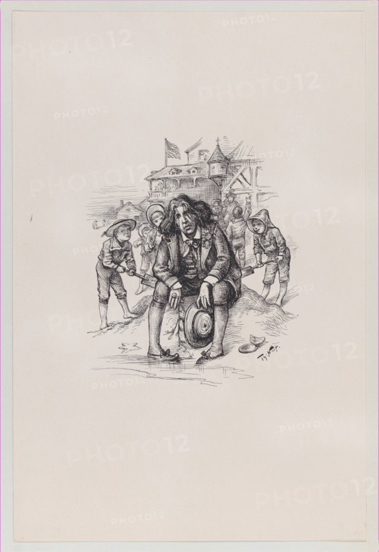 Oscar at the Sea-Shore, August 26, 1882., August 26, 1882. Creator: Thomas Nast.