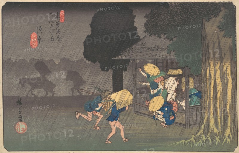 Suhara, from The Sixty-nine Stations of the Kisokaido, ca. 1838., ca. 1838. Creator: Ando Hiroshige.