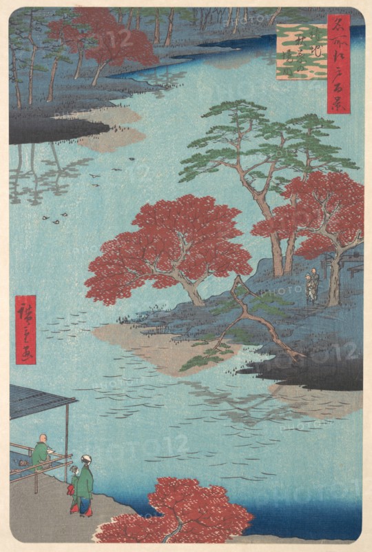 Inside the Akiba Shrine at Ukeji, 8th month, Snake year 1857., 8th month, Snake year 1857. Creator: Ando Hiroshige.