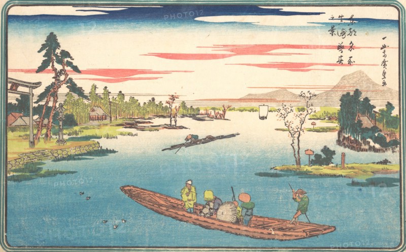 A View of Late Spring at Masaki, 1831., 1831. Creator: Ando Hiroshige.