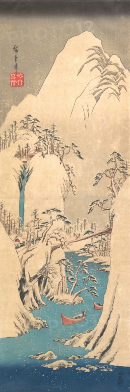 Snowy Gorge. Creator: Ando Hiroshige.