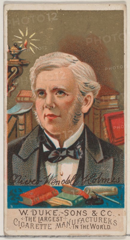 Oliver Wendell Holmes, from the series Great Americans (N76) for Duke brand cigarettes, 1888., 1888. Creator: Unknown.