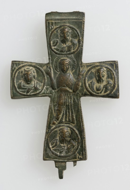 Half of a Reliquary Pendant Cross, Byzantine, 11th century.