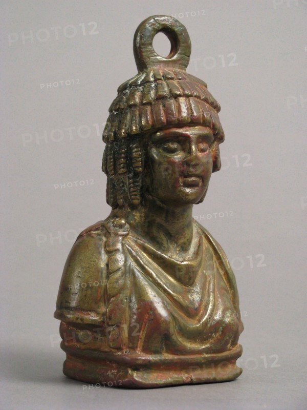 Steelyard Weight with the Bust of a Woman, Byzantine, 4th century. Possibly the Egyptian goddess Isis.