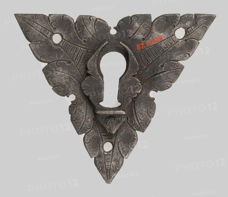 Escutcheon plate, German, 16th century.