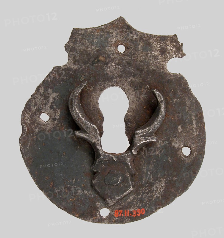 Escutcheon plate, German, 16th century.