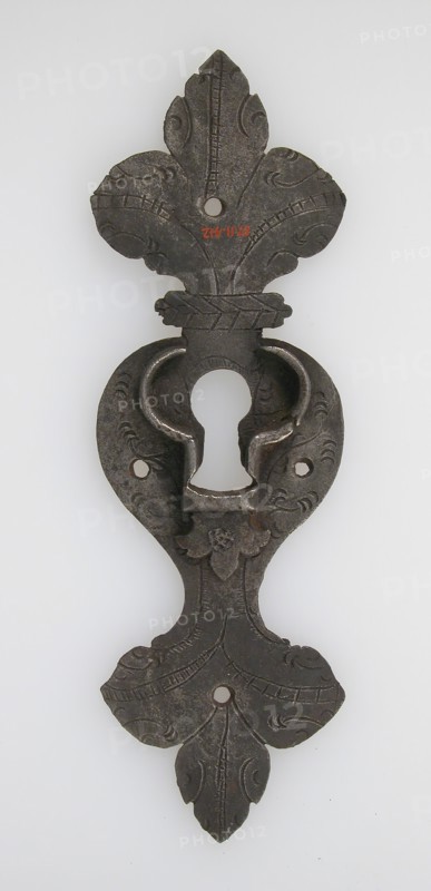 Escutcheon plate, German, 16th century.