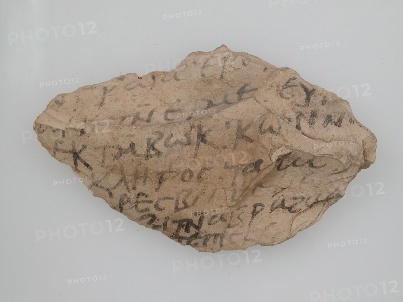 Ostrakon, Coptic, 7th century.