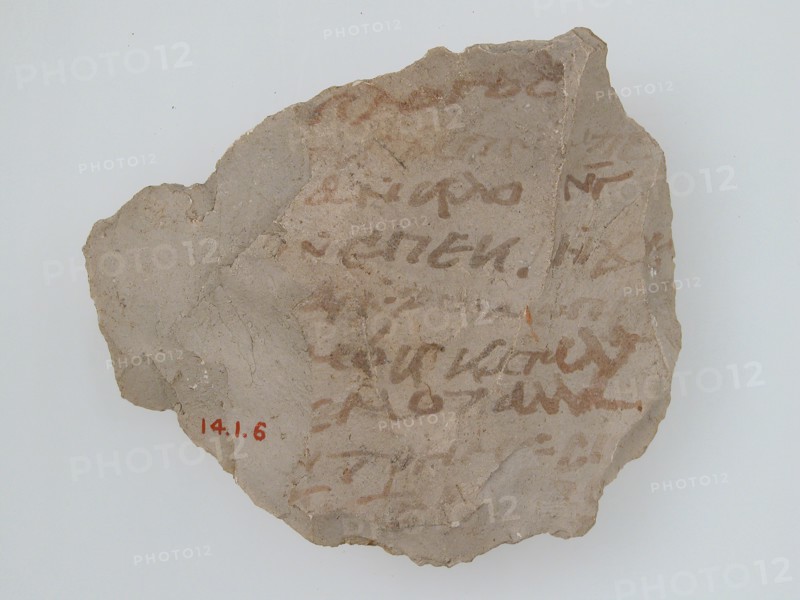Ostrakon, Coptic, 600.