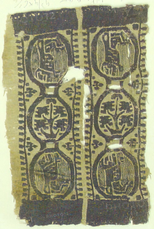 Textile Fragment, Coptic, 6th century.