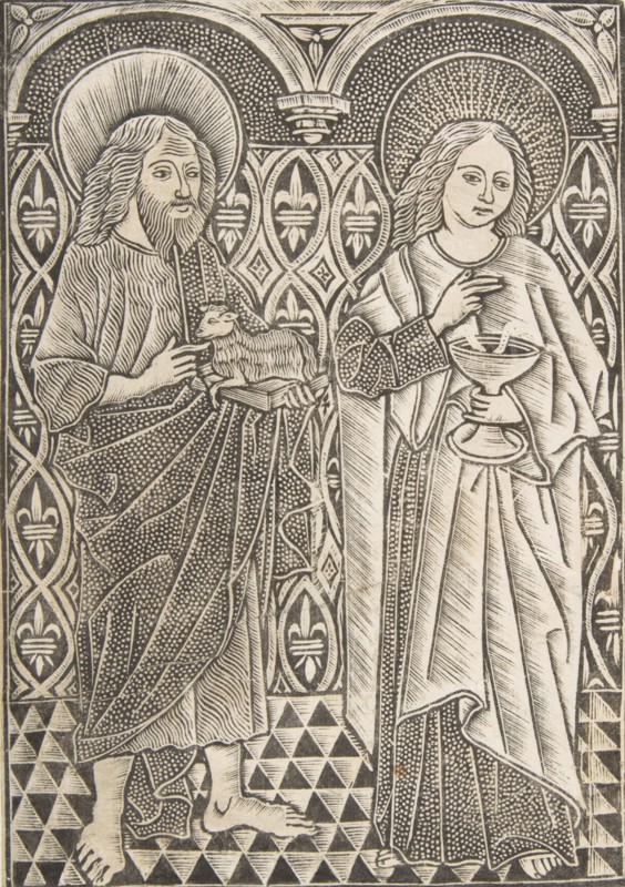 Saint John the Baptist and Saint John the Evangelist, 15th century.