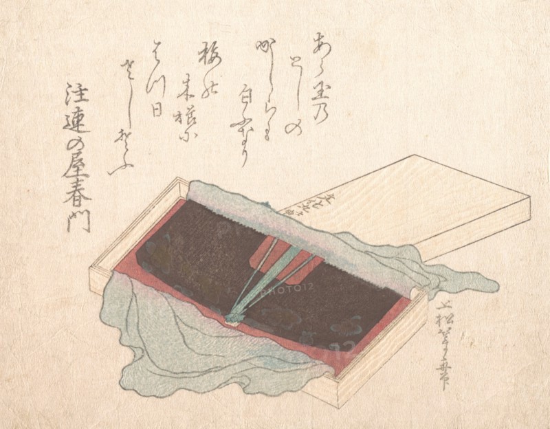 Box with a Lacquer Comb, 1812.