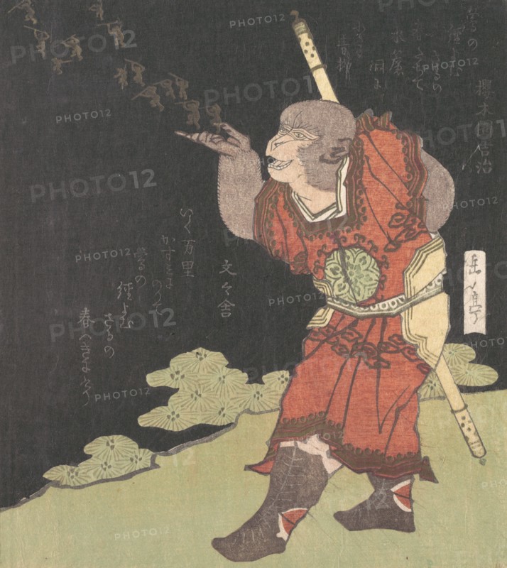 The Monkey King Songoku, from the Chinese novel Journey to the West , probably 1824.
