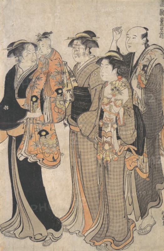 Mother Carrying Her Baby Girl to the Miya Mairi, ca. 1784.