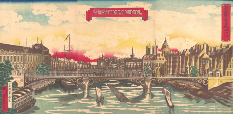 View in London, the Prosperity of Countries: London, England, September 1872.