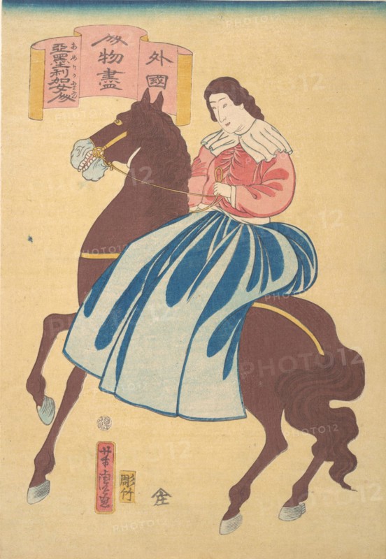 American Horsewoman, 1st month, 1861.