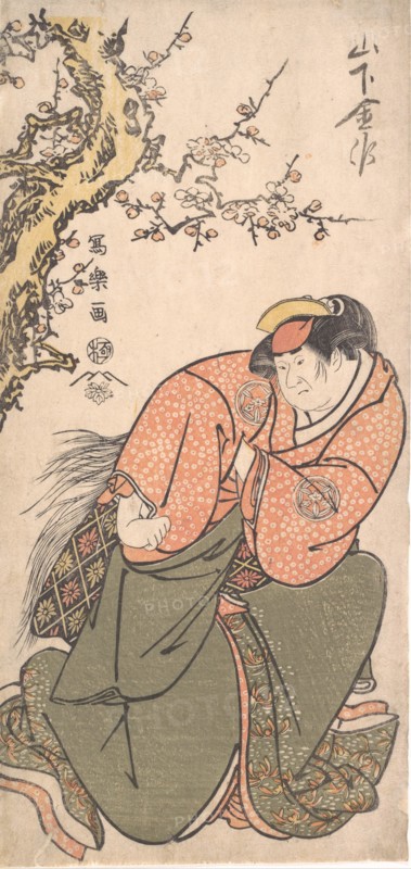 Actor Yamashita Kinsaku II as Sadato's Wife Iwate, 1794-95.