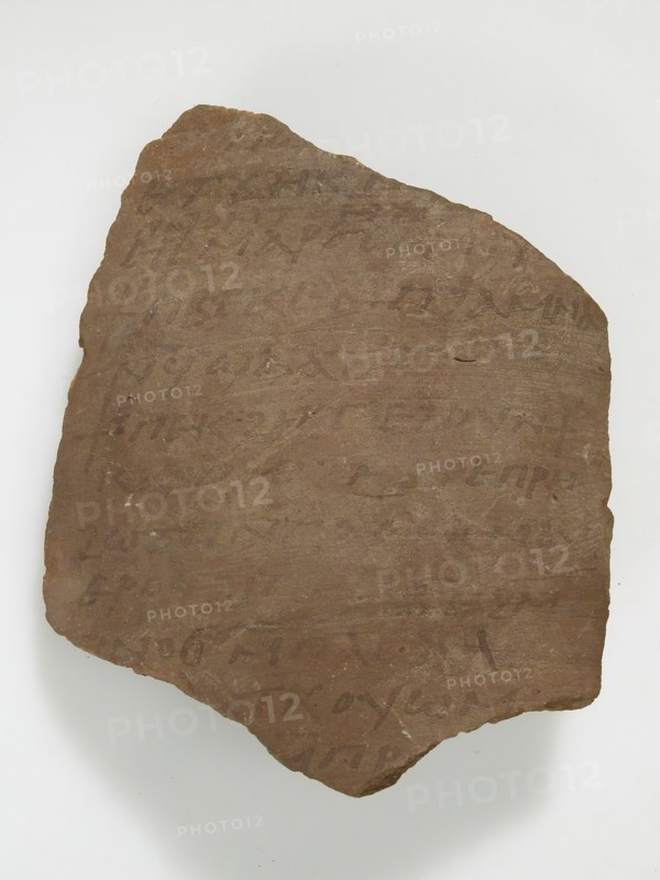 Ostrakon, Coptic, 7th century.