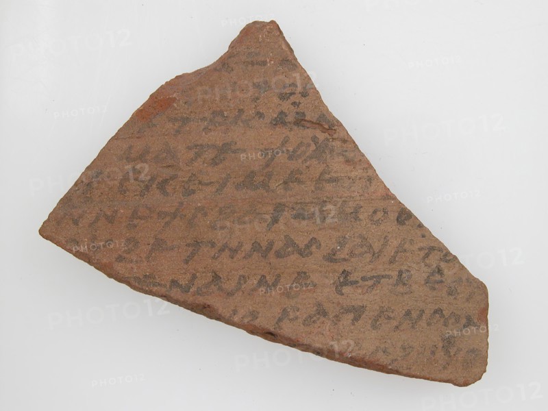 Ostrakon, Coptic, 7th century.