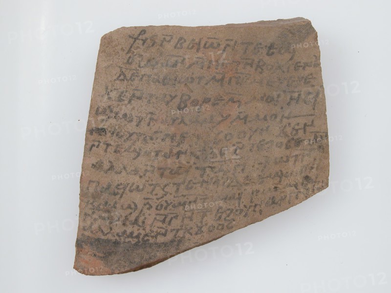 Ostrakon, Coptic, 7th century.