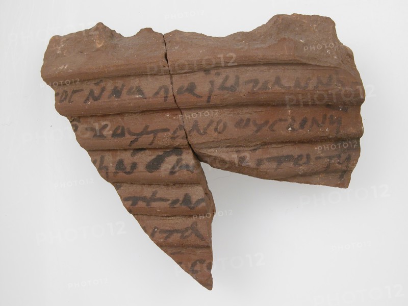 Ostrakon, Coptic, 7th century.