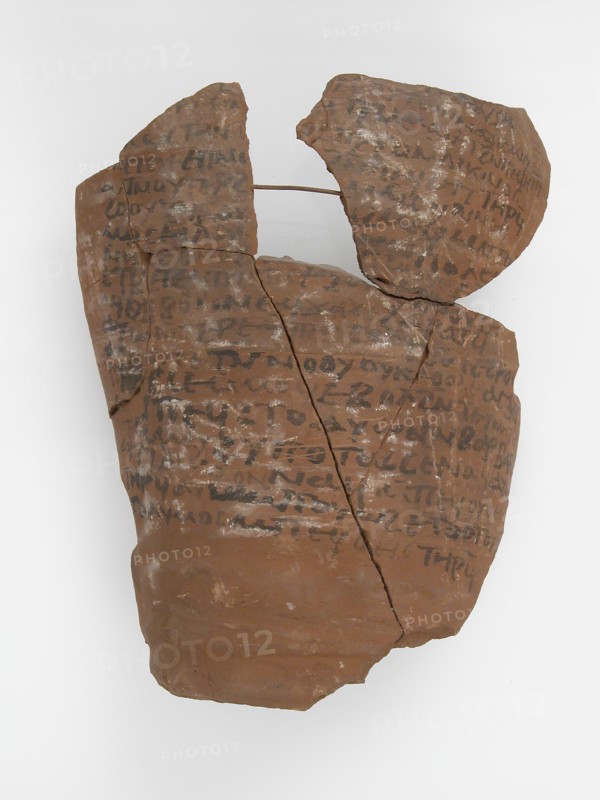 Ostrakon, Coptic, 7th century.